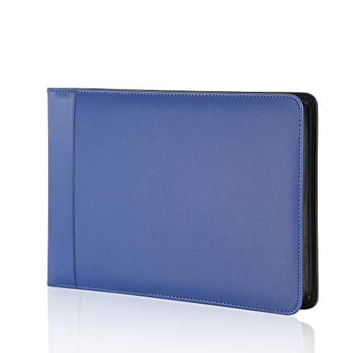 PU Leather Portfolio Details about   Business Check 7 Ring Checkbook Binder Built in Storage O